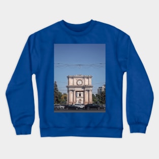 Triumphal Arch in Chisinau Crewneck Sweatshirt